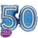 28'' FOIL SUPER SHAPE BLUE 50TH