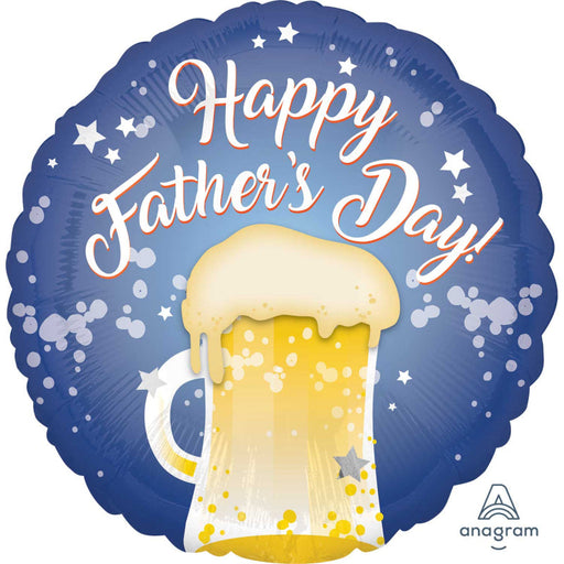 18'' Happy Fathers Day Beer Mug Foil Balloon
