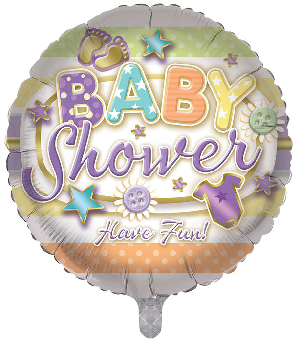 Baby Shower Neutral 18 Inch Foil Balloon