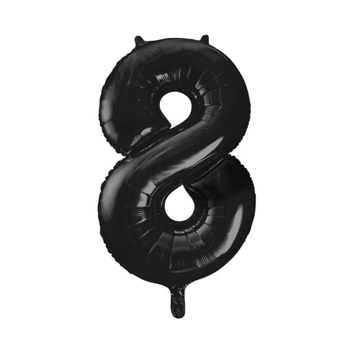34'' Shape Foil Number 8 - Black (Unique)