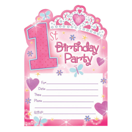 Invite Pcrd 1st Bday Princess