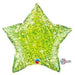 20 Inch Star Holographic Jewel Lime (Flat)