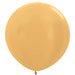 Sempertex Latex Balloons 36 Inch (2pk) Metallic Gold
