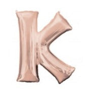 34'' Shape Foil Letter K - Rose Gold (Anagram)