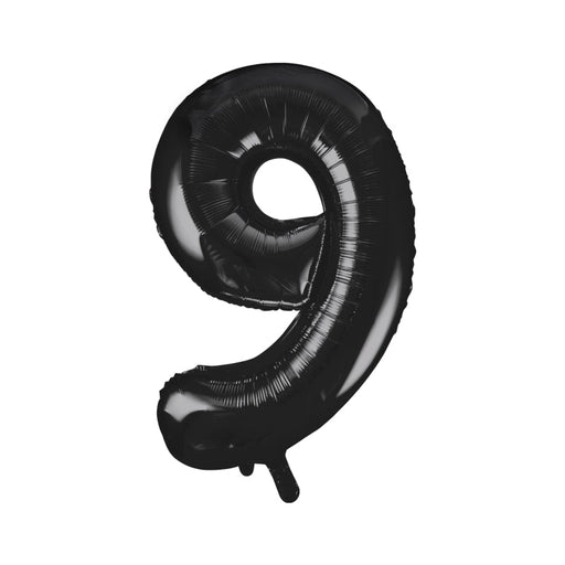 34'' Shape Foil Number 9 - Black (Unique)