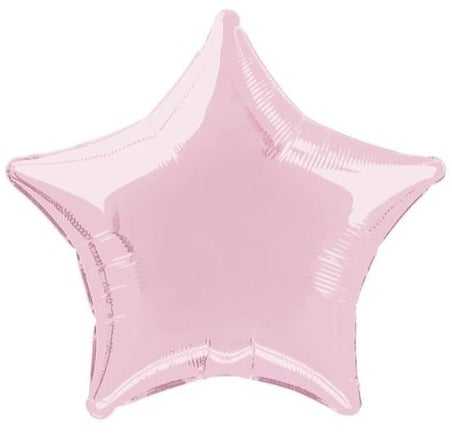 19 Inch Pastel Pink Star Balloon (Flat)