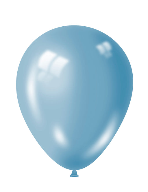 12" Blue Ice Balloons 15pk