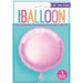 Pastel Pink Solid Round Foil Balloon 18"