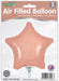 Rose Gold Star (9 Inch) Packaged 5pk