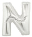 40'' Super Shape Foil Letter N - Silver