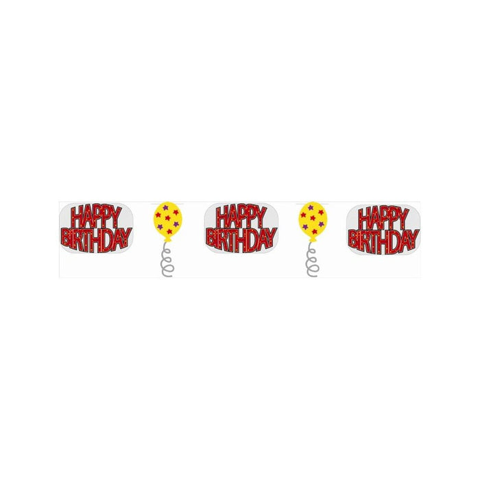 Foil Garland 3M (10 Ft) Long Happy Birthday