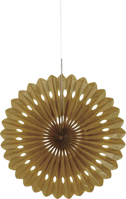 Gold Paper Fan Decoration