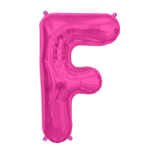 16'' Foil Letter F - Magenta Packaged Air Fill