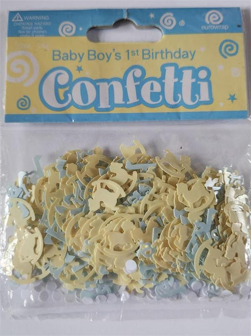 Eurowrap Baby Boy's 1st Birthday Confetti 14g
