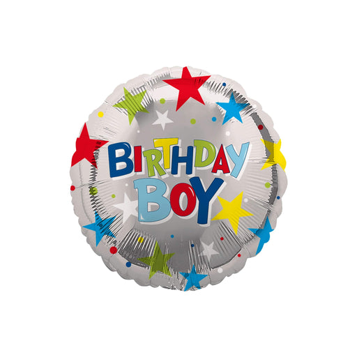 EuroWrap Foil Balloon Happy Birthday Boy Foil Balloon  18" Foil
