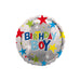 EuroWrap Foil Balloon Happy Birthday Boy Foil Balloon  18" Foil