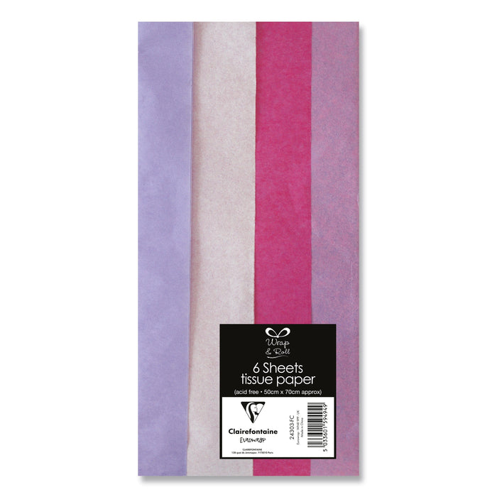 EuroWrap Tissue Paper Pinks Tissue Paper Collection (6pc)