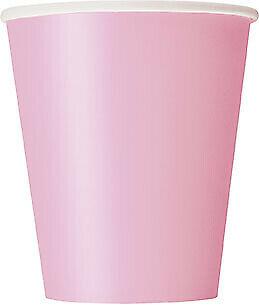 Soft Pink Paper Party Cups 8pk