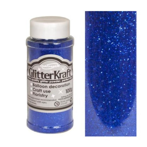 Fine Kraft Blue Glitter 100G