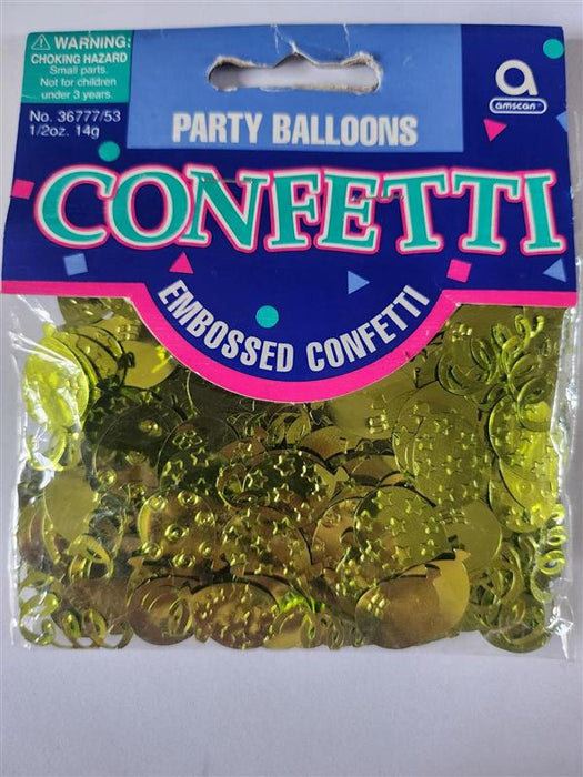 Gold Party Balloons Confetti 14g