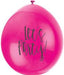 Latex Assorted Let'S Party Balloons, Pack Of 10