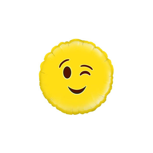 18'' Wink Emoji Foil Balloon