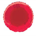 Solid Round Foil Balloon 18'',  - Ruby Red