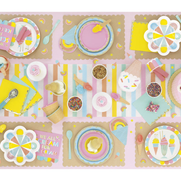 Pastel Ice Cream Paper Table Runner