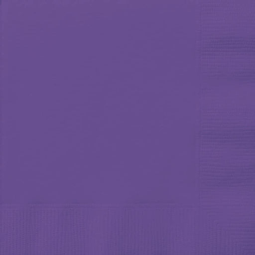 Neon Purple Lunch Napkins 23pk