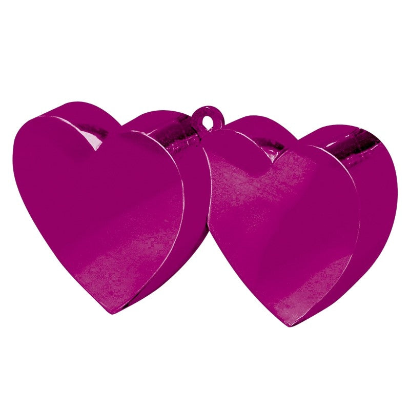 Balloon Weight Double Hrt Purp 12pk