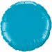 9 Inch Round Turquoise Foil (Flat)