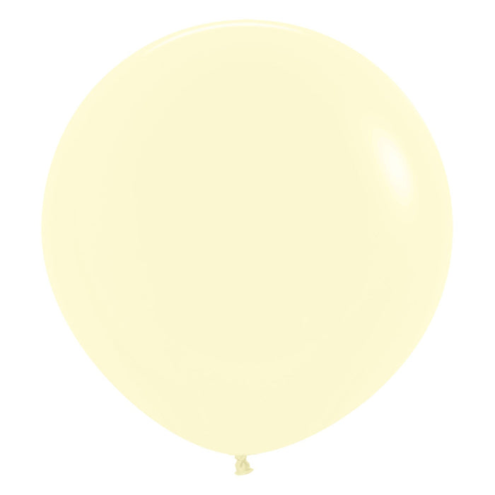 HouseParti Wholesalers 24 Inch (3pk) Pastel Matte Yellow Balloons