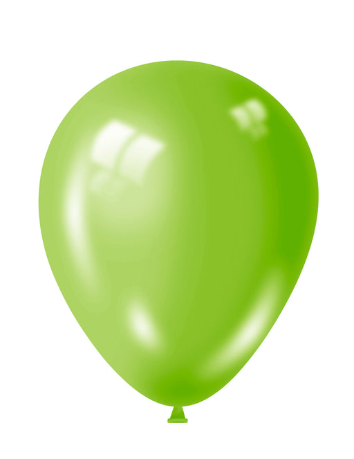 12" Kiwi Shiny Balloons 15pk