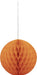 Orange Paper Honeycomb Ball Decoration