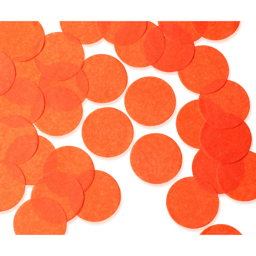 Orange Circular Paper Balloon Confetti 250G