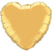 36'' Metallic Gold Heart (Flat)