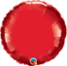 18 Inch Round Ruby Red Plain Foil (Flat)