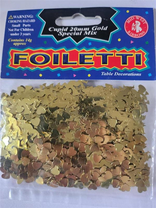 Foiletti Gold Cupid Confetti 14g