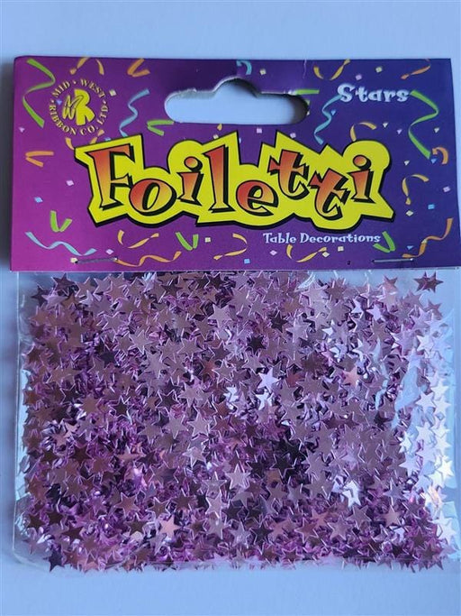 Foiletti Small Pink Stars Confetti 14g