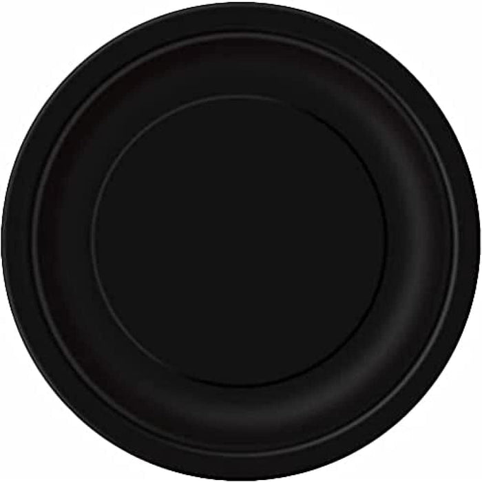 Midnight Black Plates 17cm 8pk