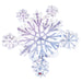 32'' Prismatic Snowflake Cluster (Flat)