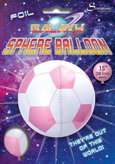 Pink Sphere Football Balloons