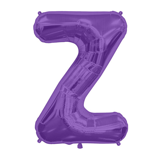 34'' Super Shape Foil Letter Z - Purple