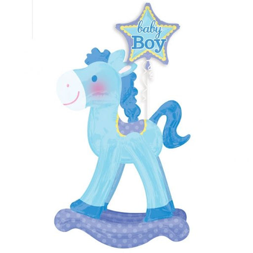 Baby Boy Rocking Horse 23''/58Cm W X 50''/127Cm H