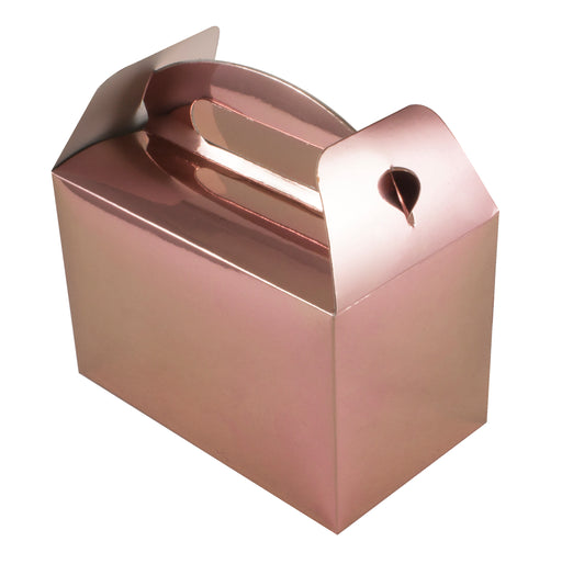 Rose Gold Food / Party Box (6pk) 15.4Cm W X 9.2Cm H
