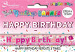 Happy Birthday Banner Pink