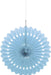 Soft Blue Paper Fan Decoration