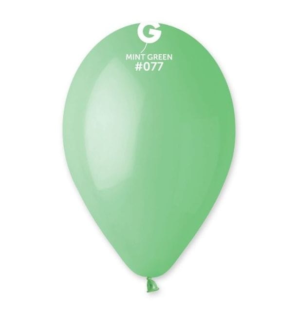 Gemar Latex Balloons 13 Inch (50pk) Macaron Mint Green Balloons #077