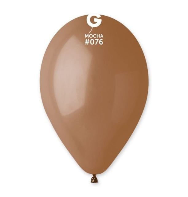 Gemar Latex Balloons 13 Inch (50pk) Natural Mocha Balloons #076