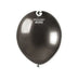 Gemar Latex Balloons 5 Inch (50pk) Shiny Space Grey Balloons #090